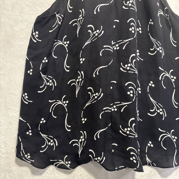 Joie Women's Silk Flowy Sleeveless Mock Neck Blouse Top Cami Suit Career XL - Picture 11 of 15